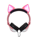 2019 New Trending Colorful lighting Fox Ear Headphones